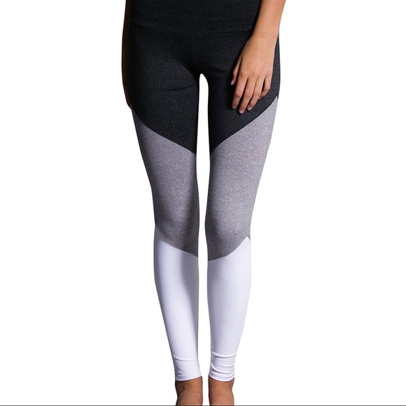 Onzie Pants - Onzie color block high waist active leggings large